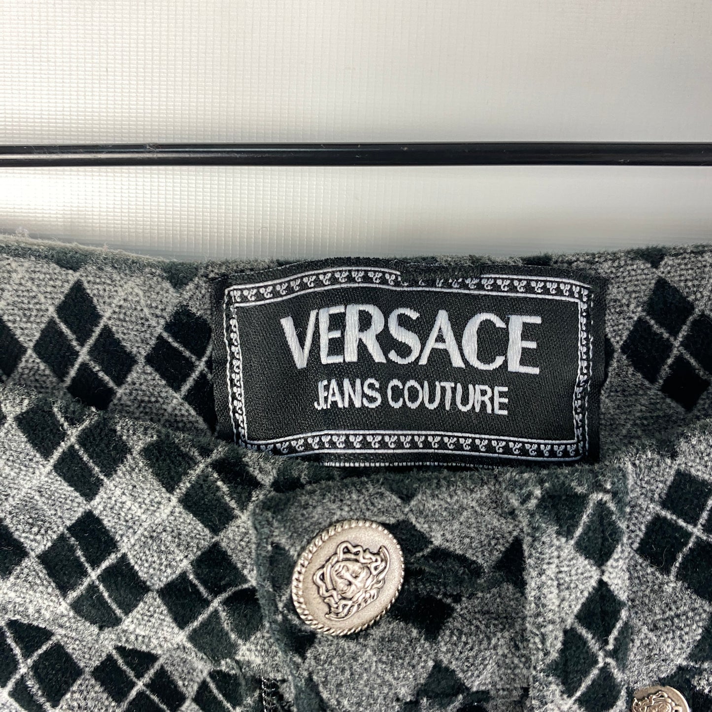 Pantalón Rombos Versace Jeans Couture 26 Gris