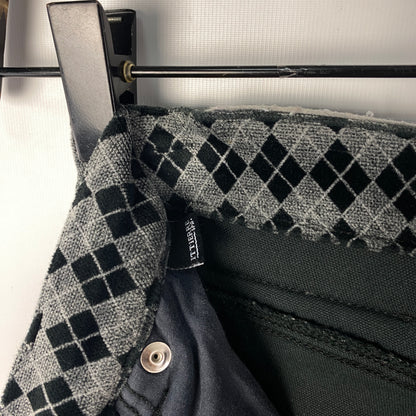 Versace Jeans Couture Argyle Pants 26 Gray