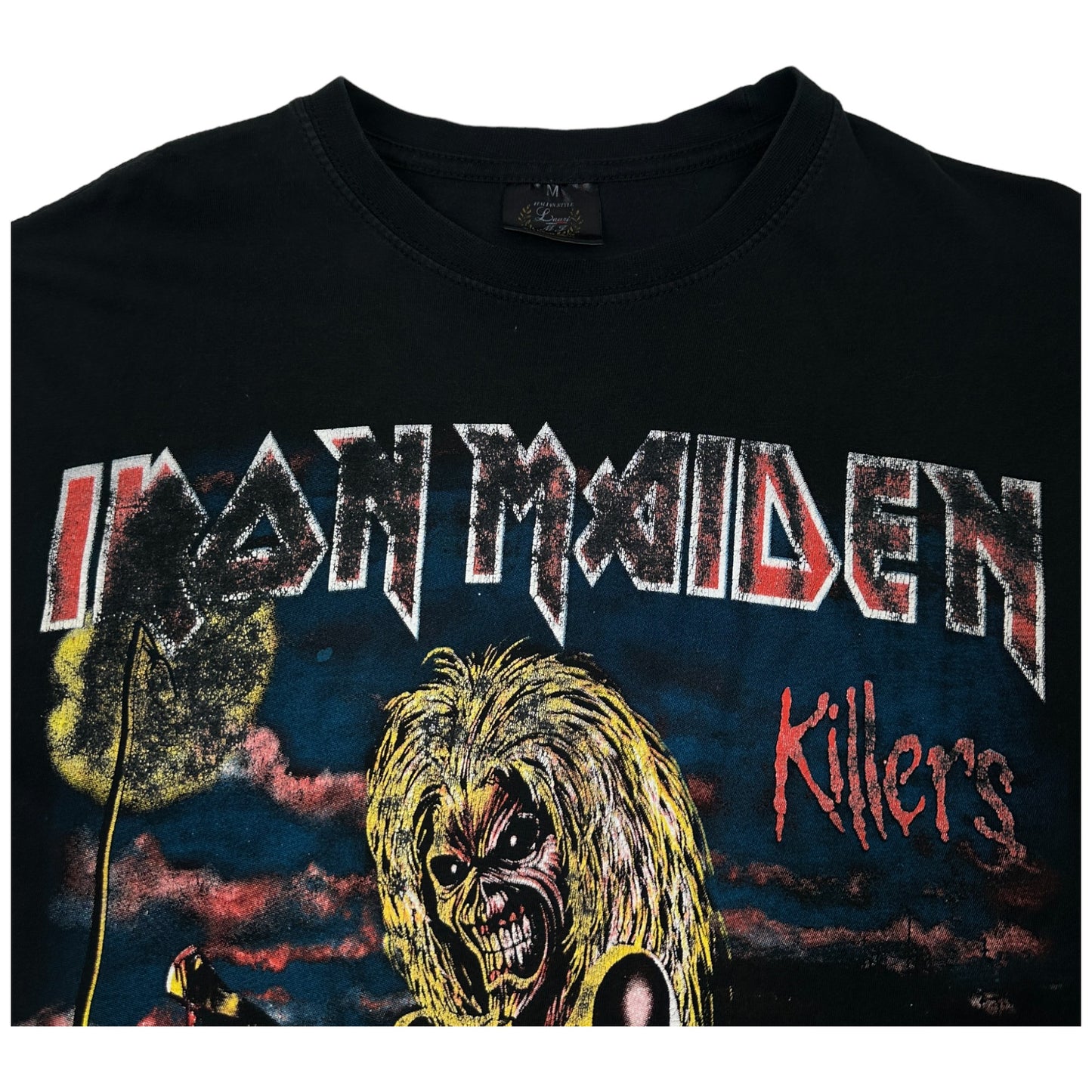 Camiseta print Vintage Iron Maiden (M)