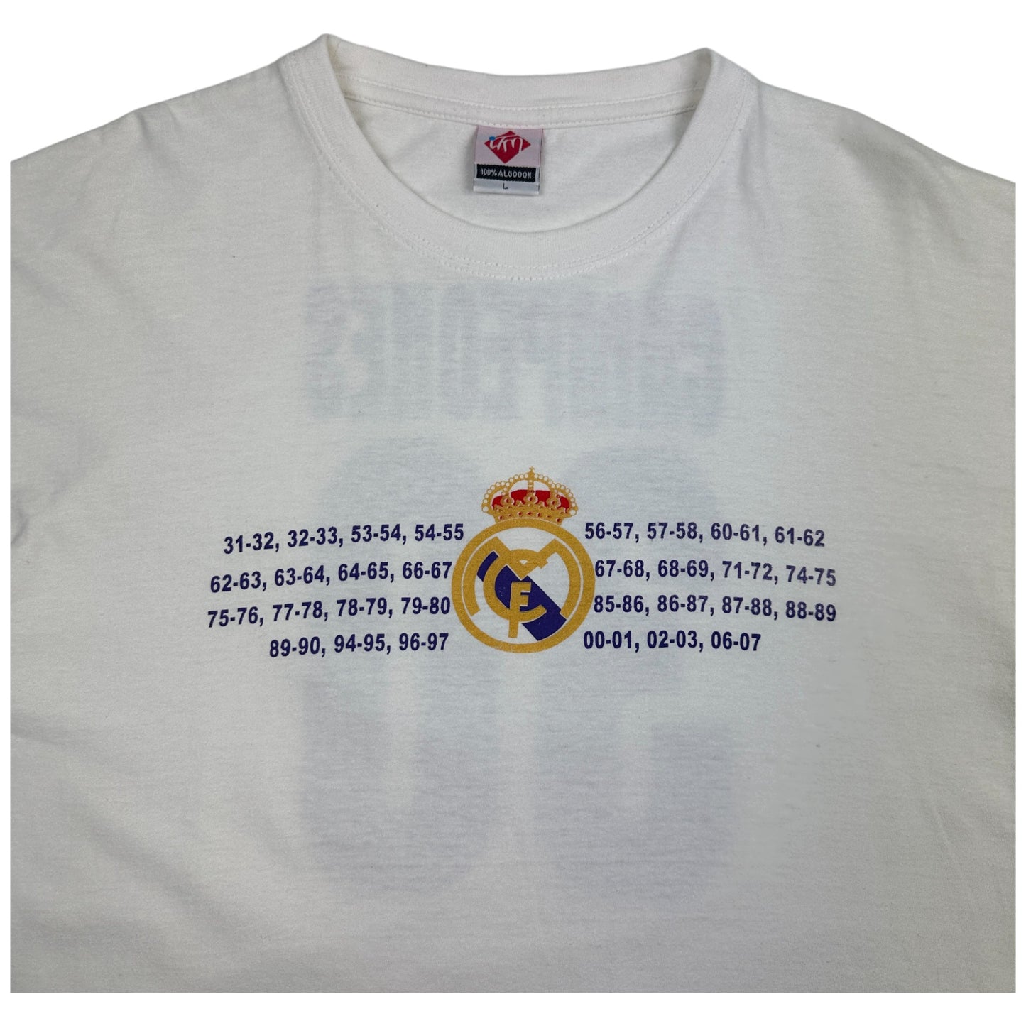 camiseta Real Madrid campeones de liga  30 (L)