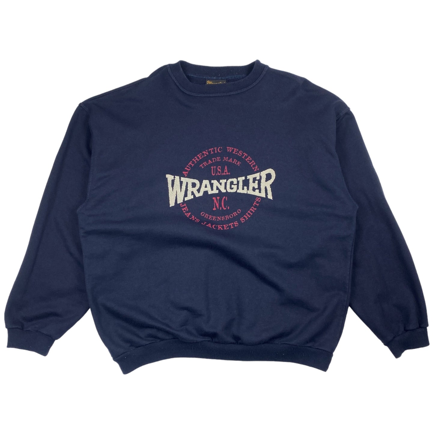 Sudadera crewneck Wrangler vintage (XL+)