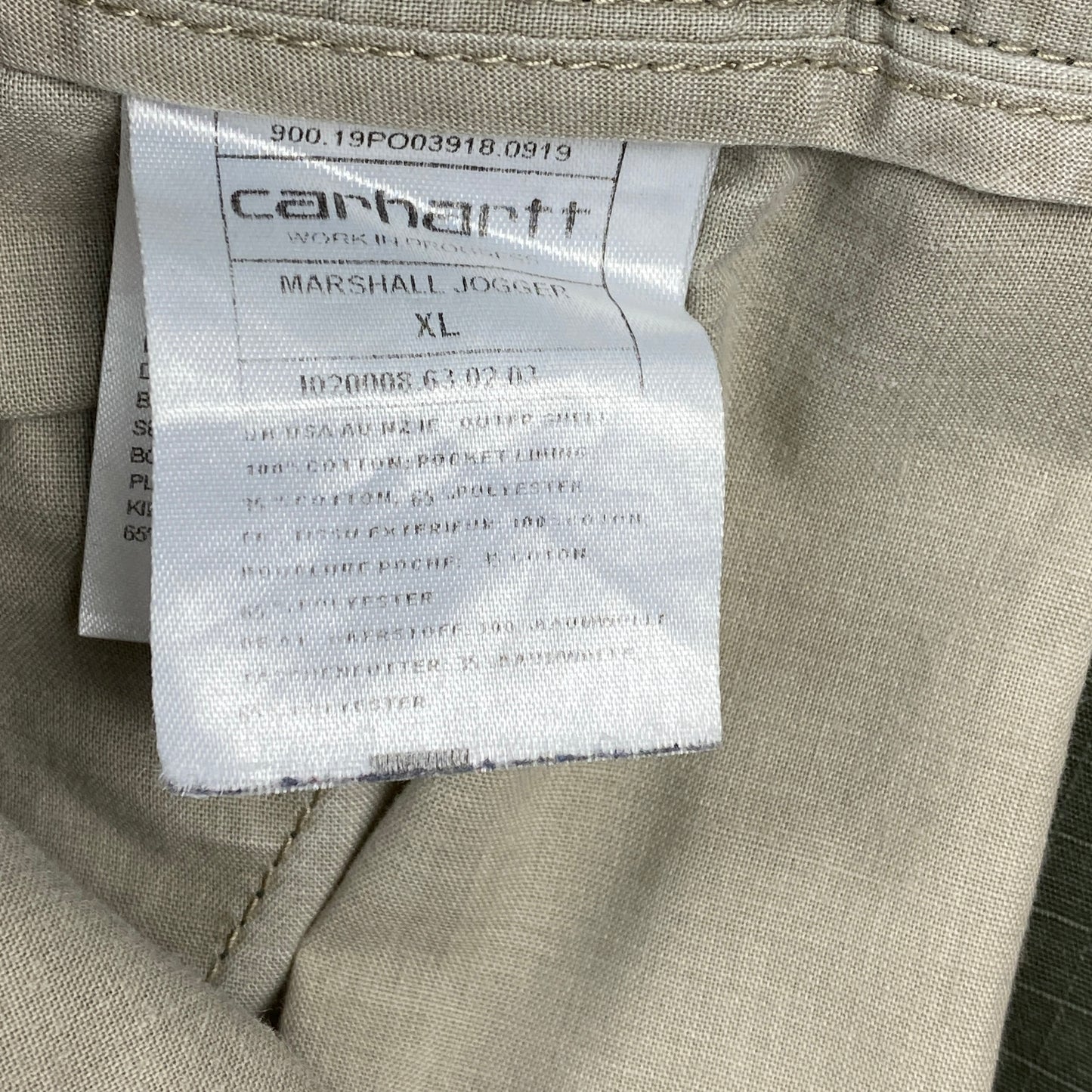 Pantalon Carhartt Marshall jogger (XL)