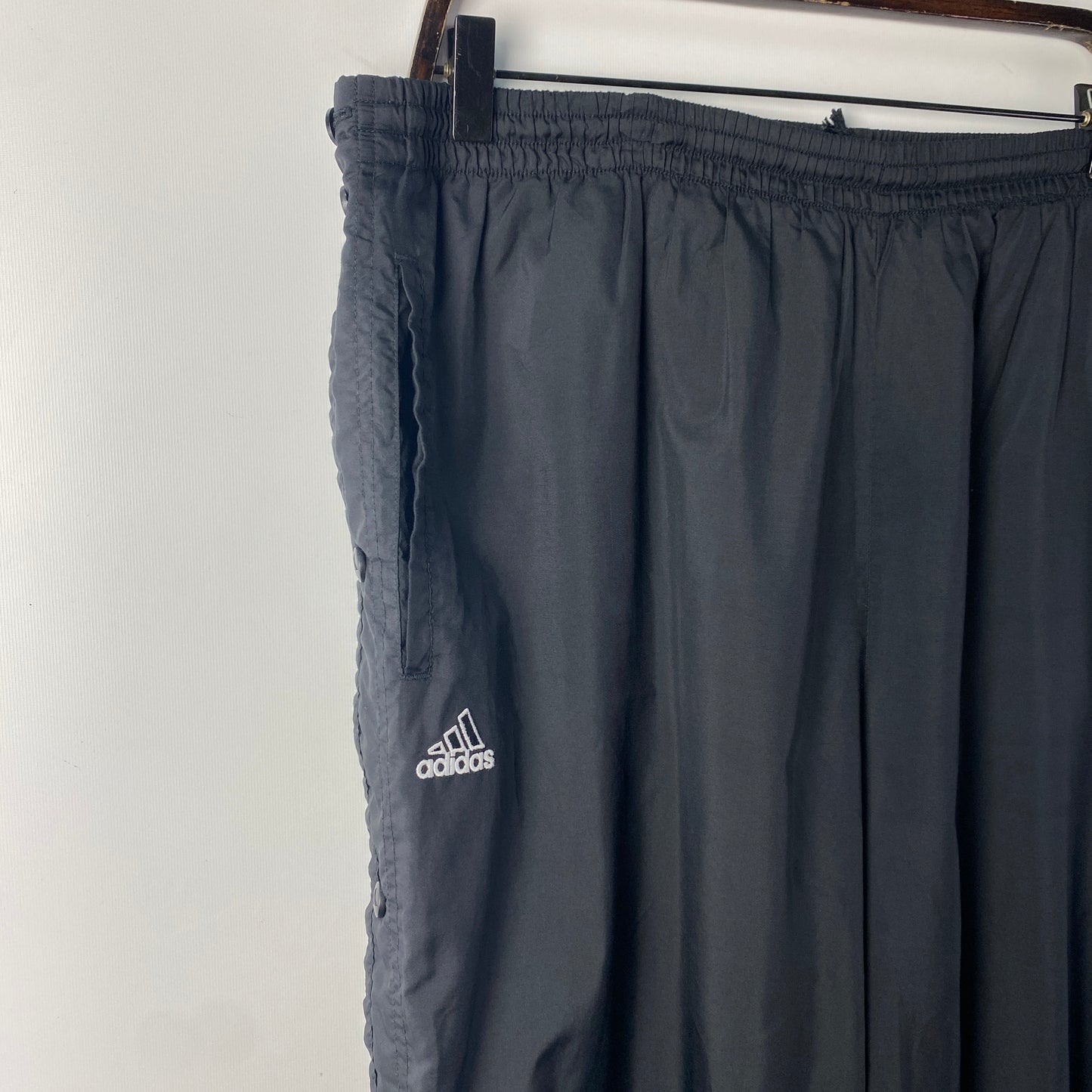 Adidas Tracksuit Pants With Buttons 1990s L