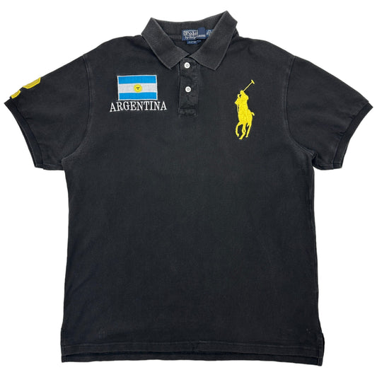 Polo Ralph Lauren argentina negro  (XL)