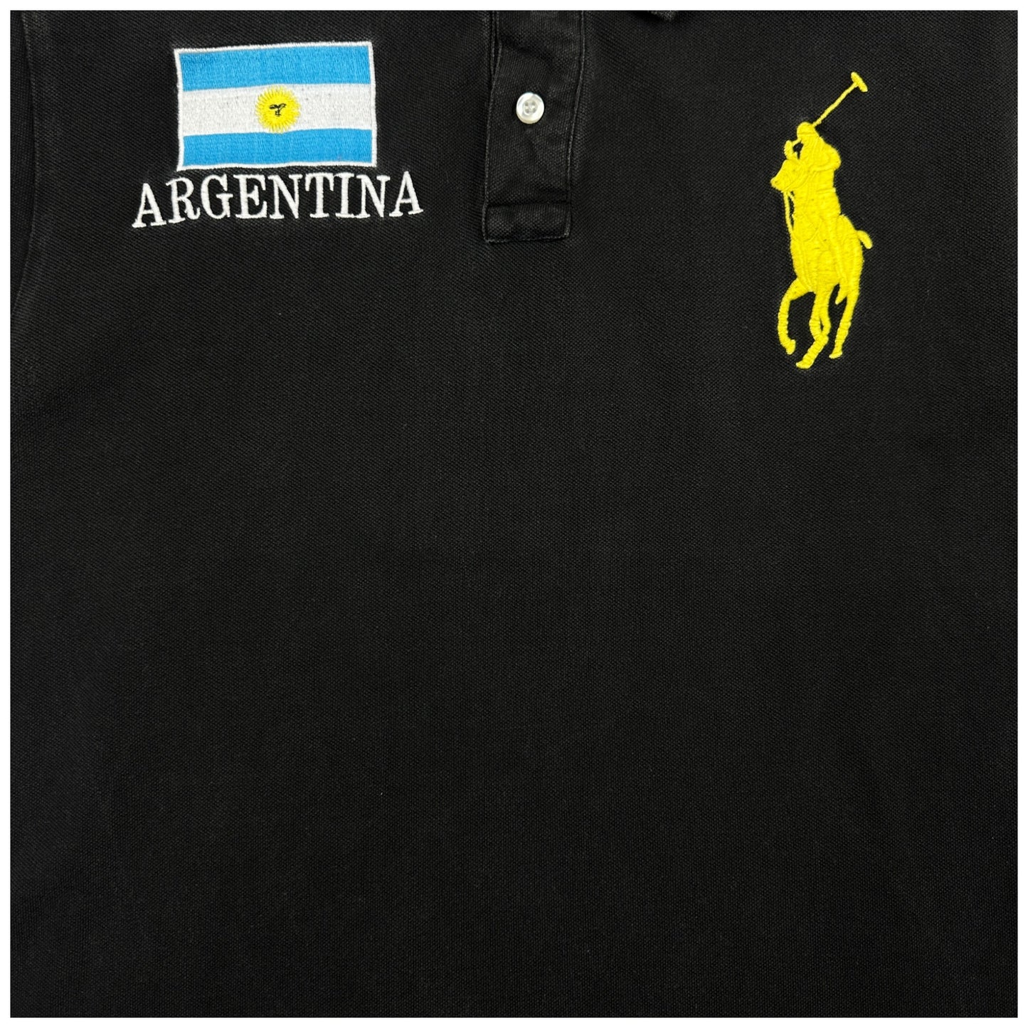 Polo Ralph Lauren argentina negro  (XL)