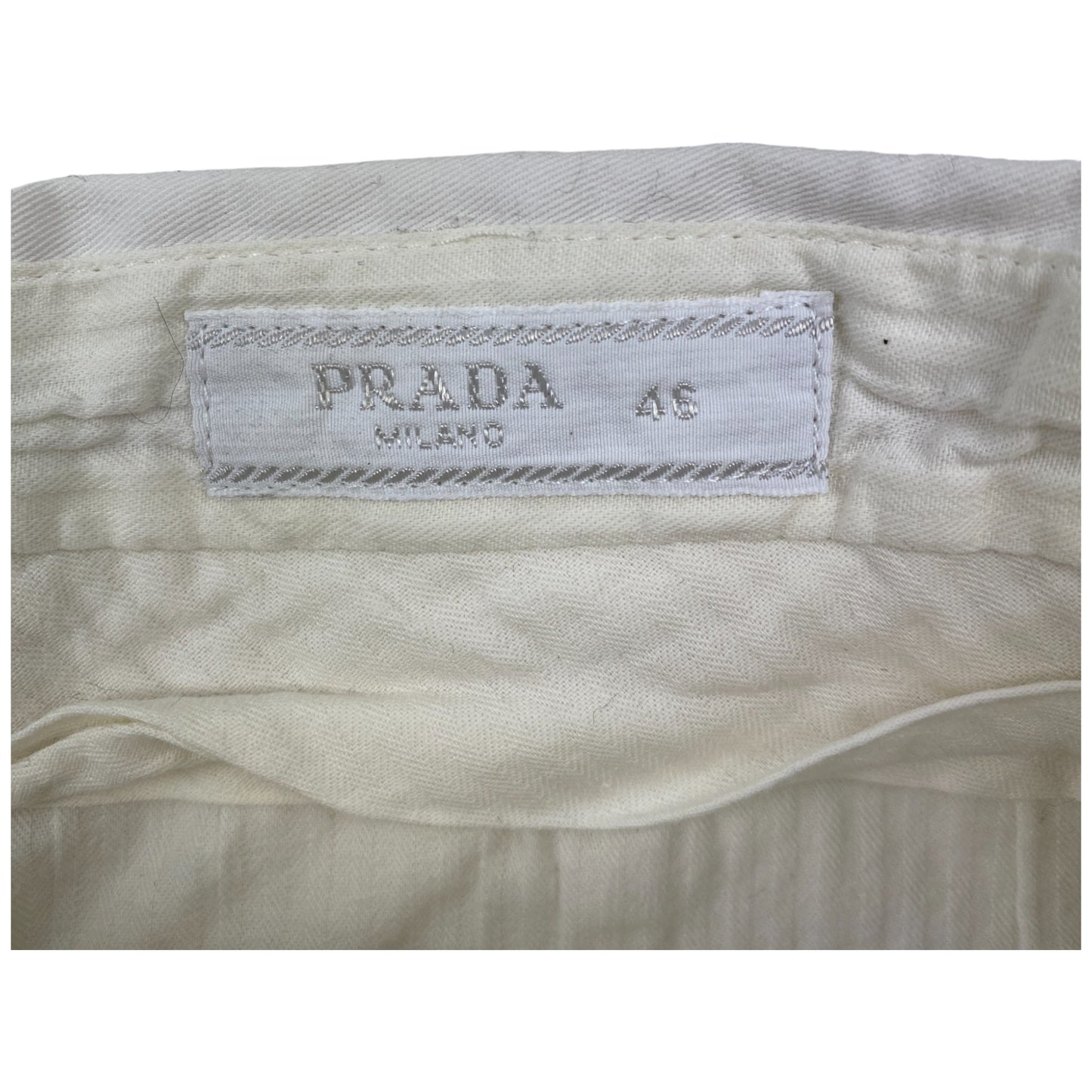 Pantalón Blanco Prada (46)