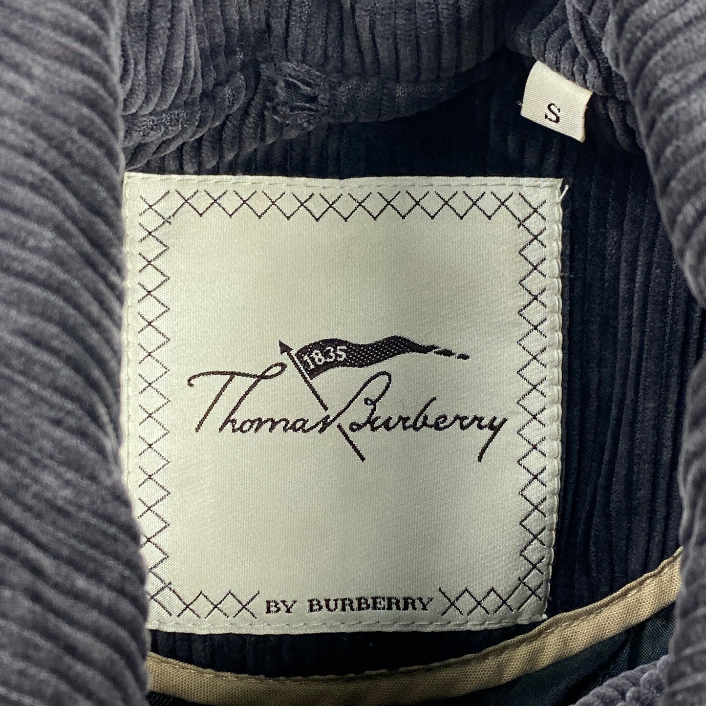 Abrigo gabardina de pana Thomas Burberry (S)