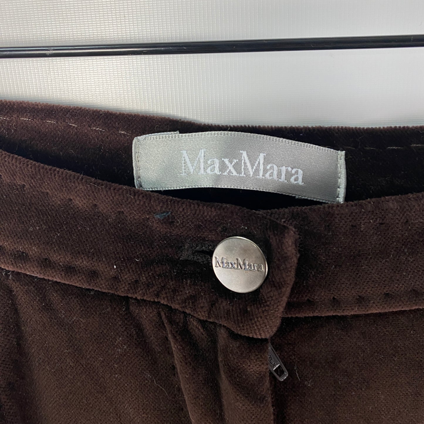 Pantalón Terciopelo Max Mara 38 Café