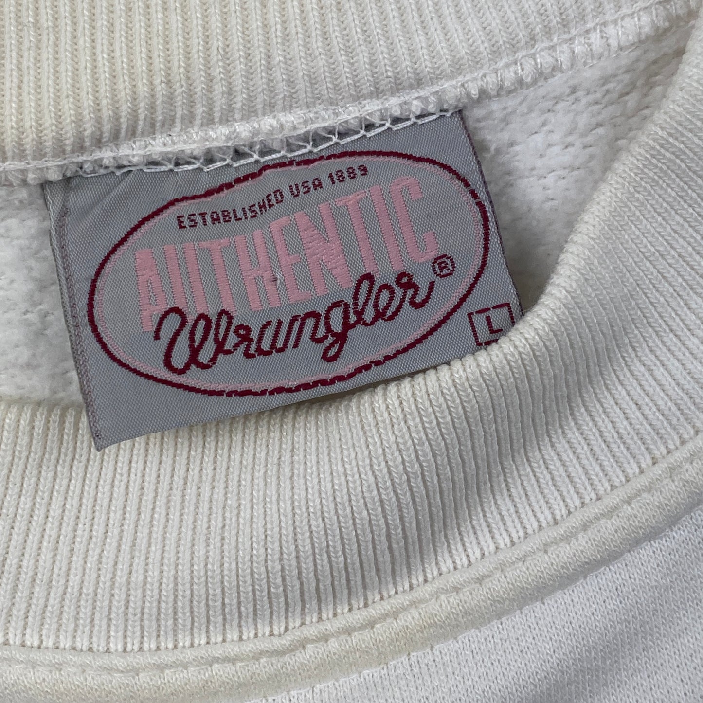 Sudadera vintage Wrangler print (L)