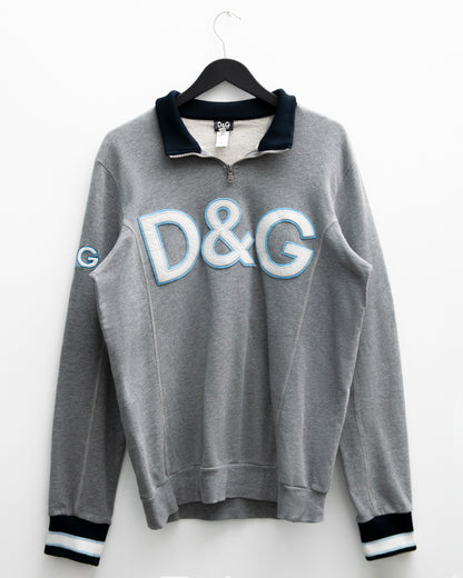 Sudadera quarter zip Dolce & Gabbana logo (L)