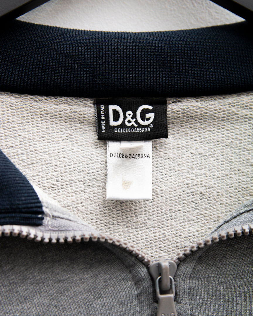 Sudadera quarter zip Dolce & Gabbana logo (L)