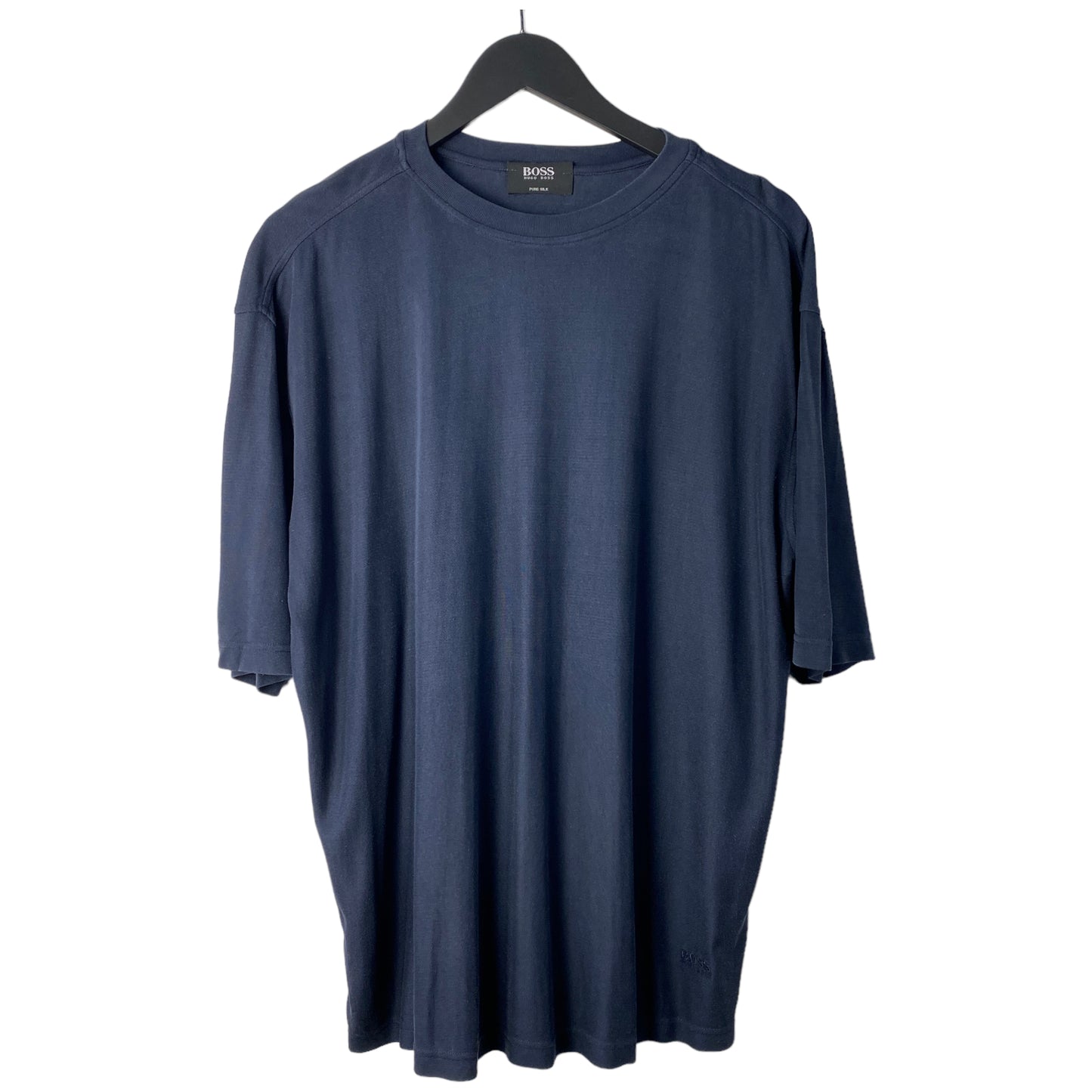 Hugo Boss Navy Silk T-shirt