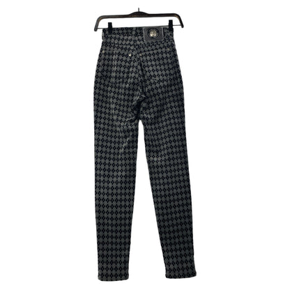 Versace Jeans Couture Argyle Pants 26 Gray