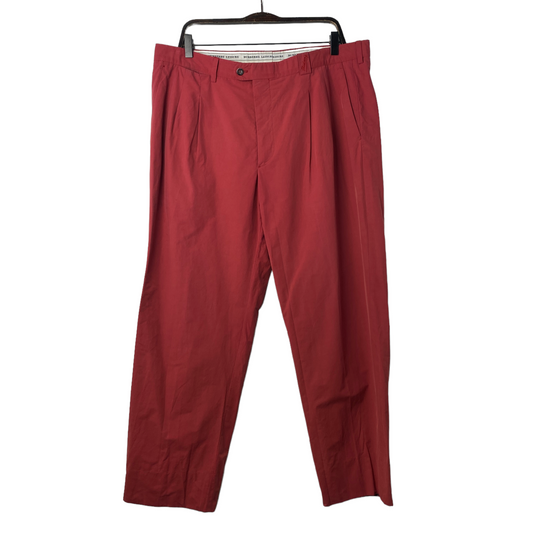 Pantalón Recto Burberry Rojo L