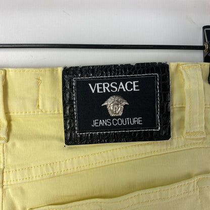 Pantalón Versace 30 Amarillo